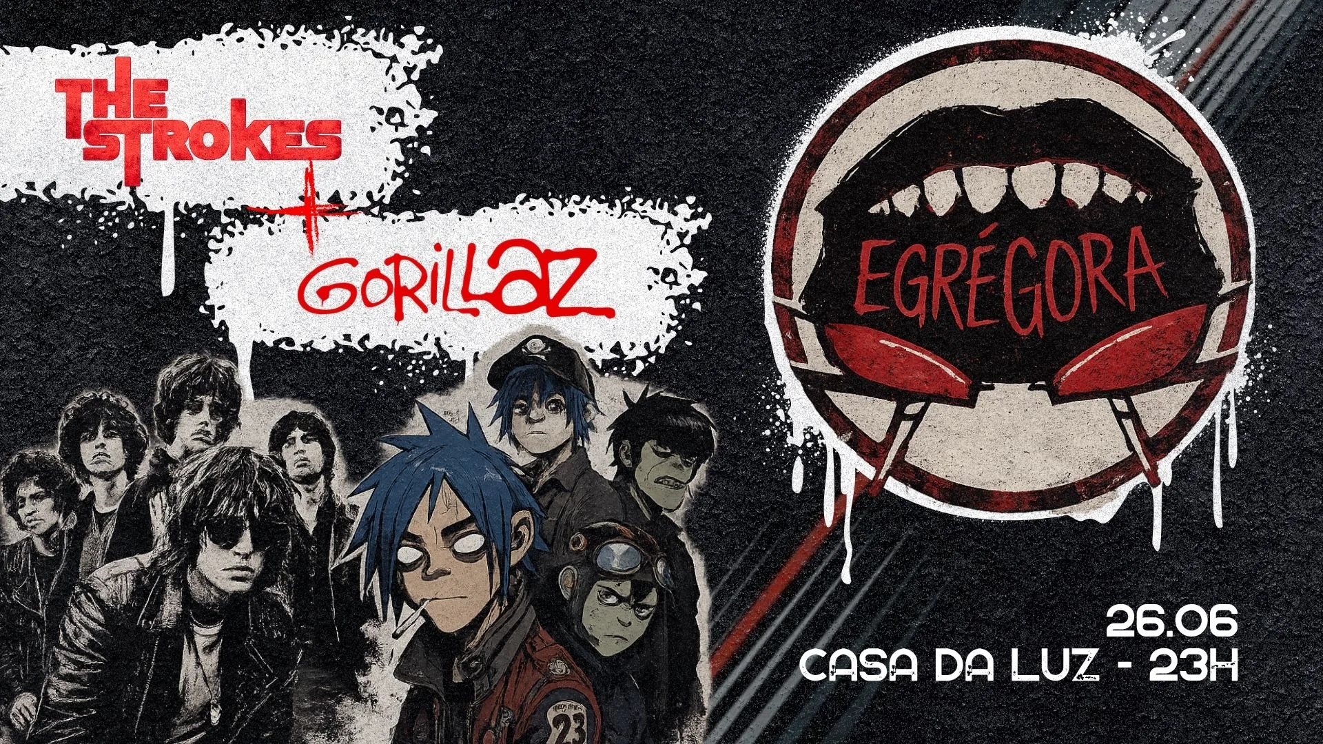 Egrégora Especial: The Strokes + Gorillaz