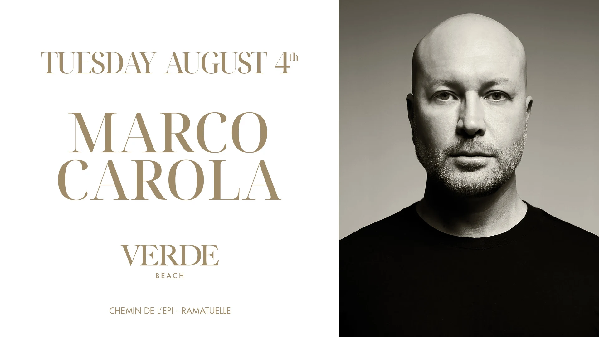 Marco Carola X Verde Beach - August 4th