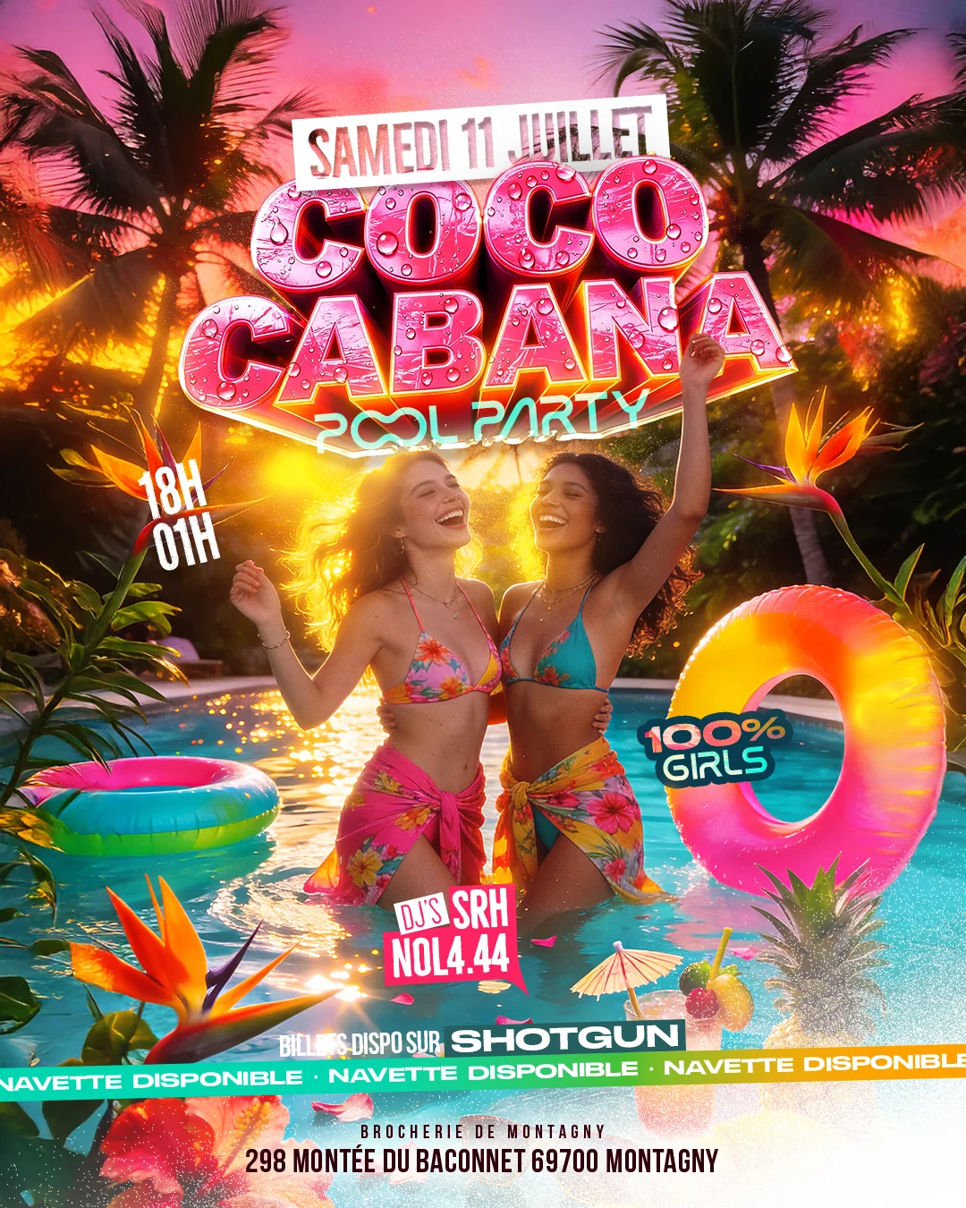 Coco Cabana Pool Party 100%Girls