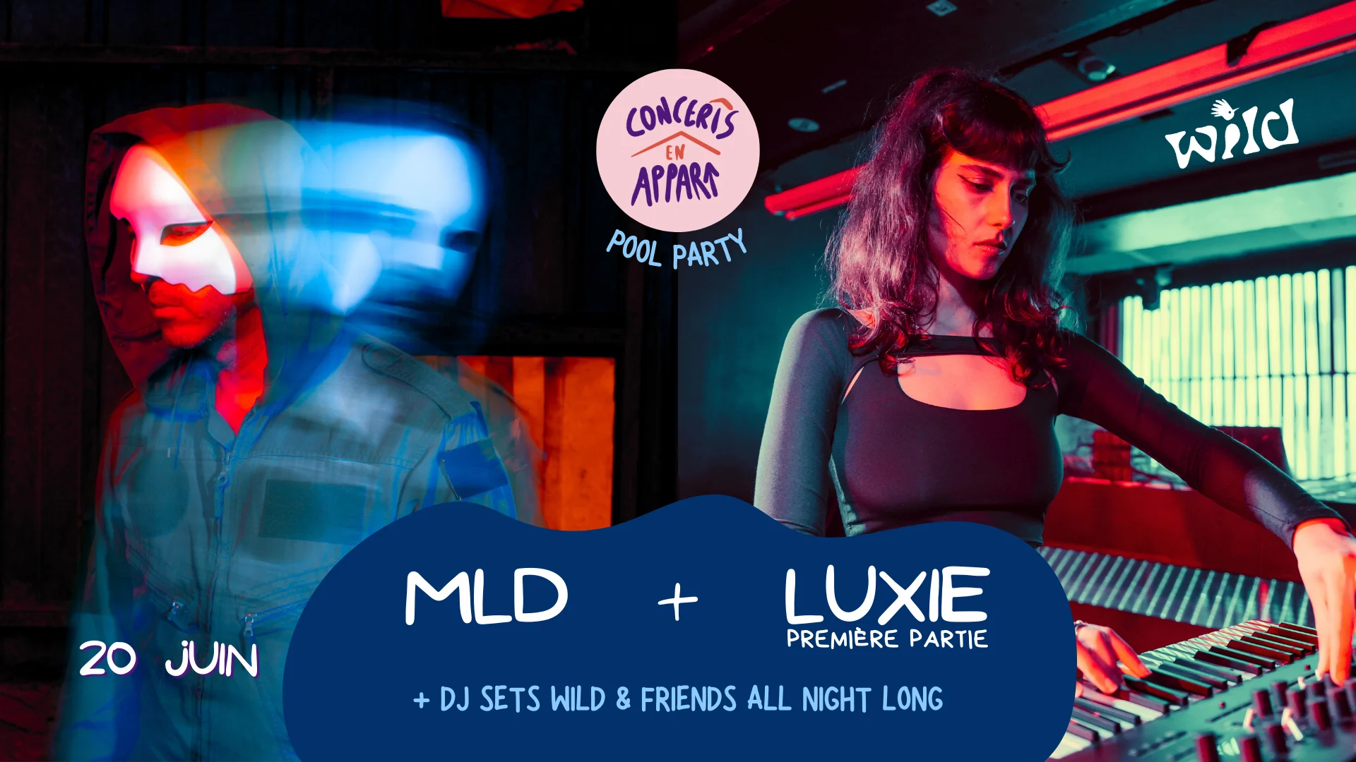 Concerts En Appart #25 | Mld + Luxie + Dj Sets = Pool Party