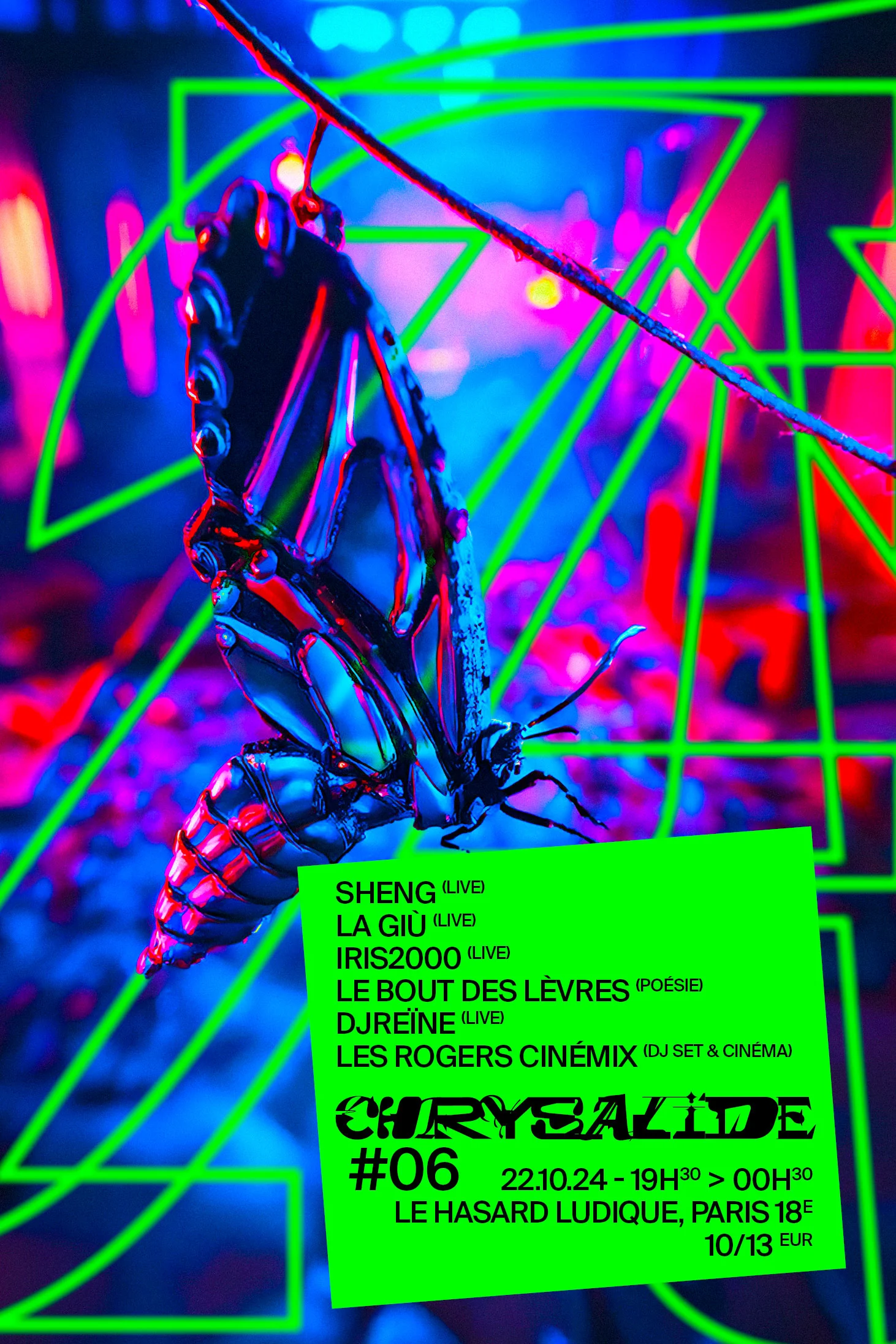 Chrysalide #6 : Iris2000, La Giù, Sheng, Djreïne & More