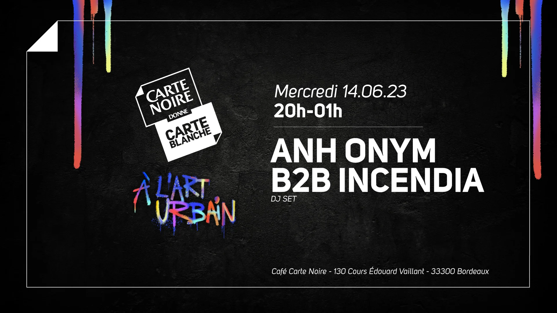 Cndcb / Dj Set Incendia &  Anh Onym (Free Tickets)