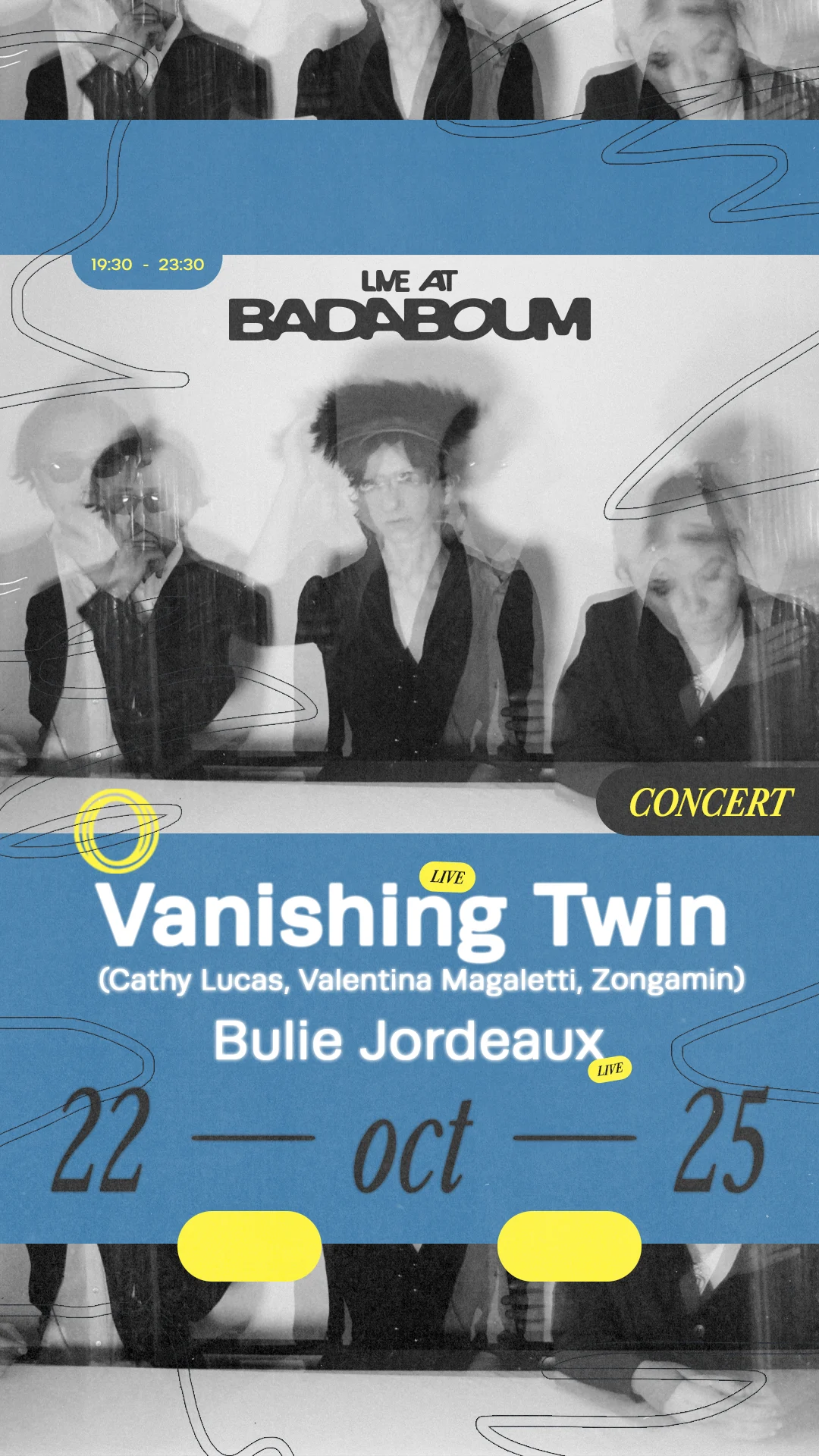 Concert — Vanishing Twin, Bulie Jordeaux