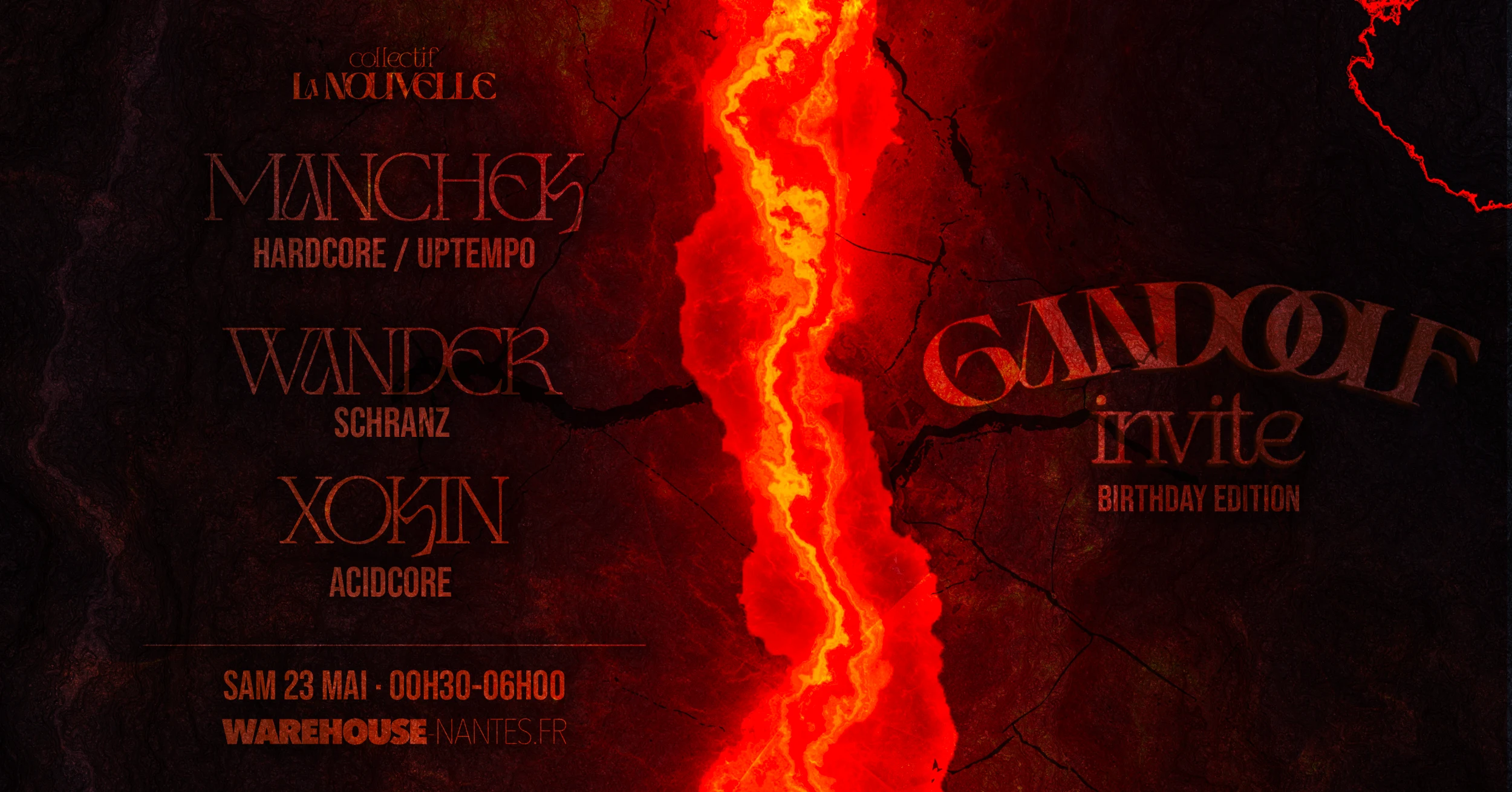 Gandoolf Invite - Birthday Edition En Room 2 Du Warehouse !