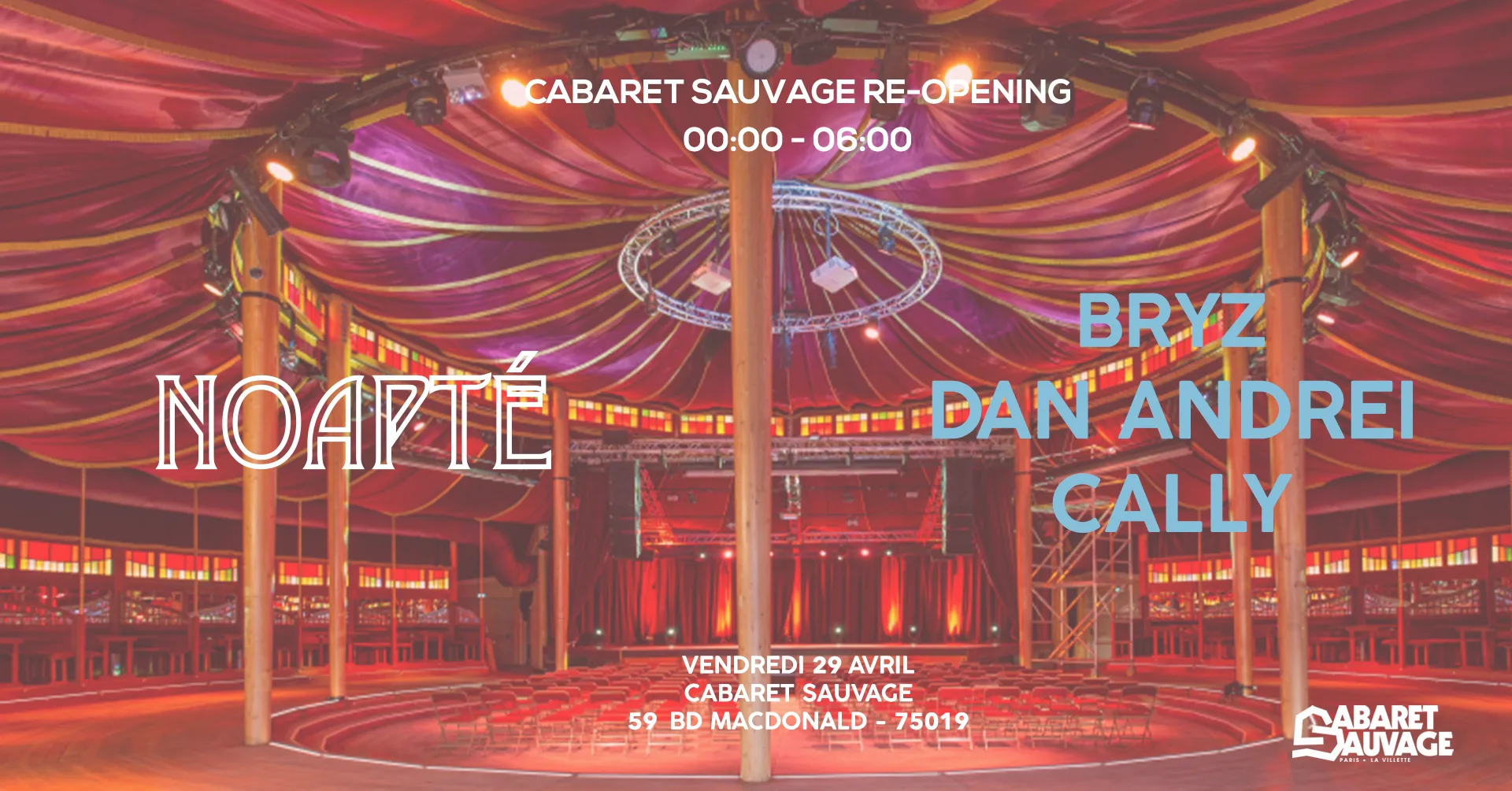 Noapté Au Cabaret Sauvage - Bryz, Cally, Dan Andrei