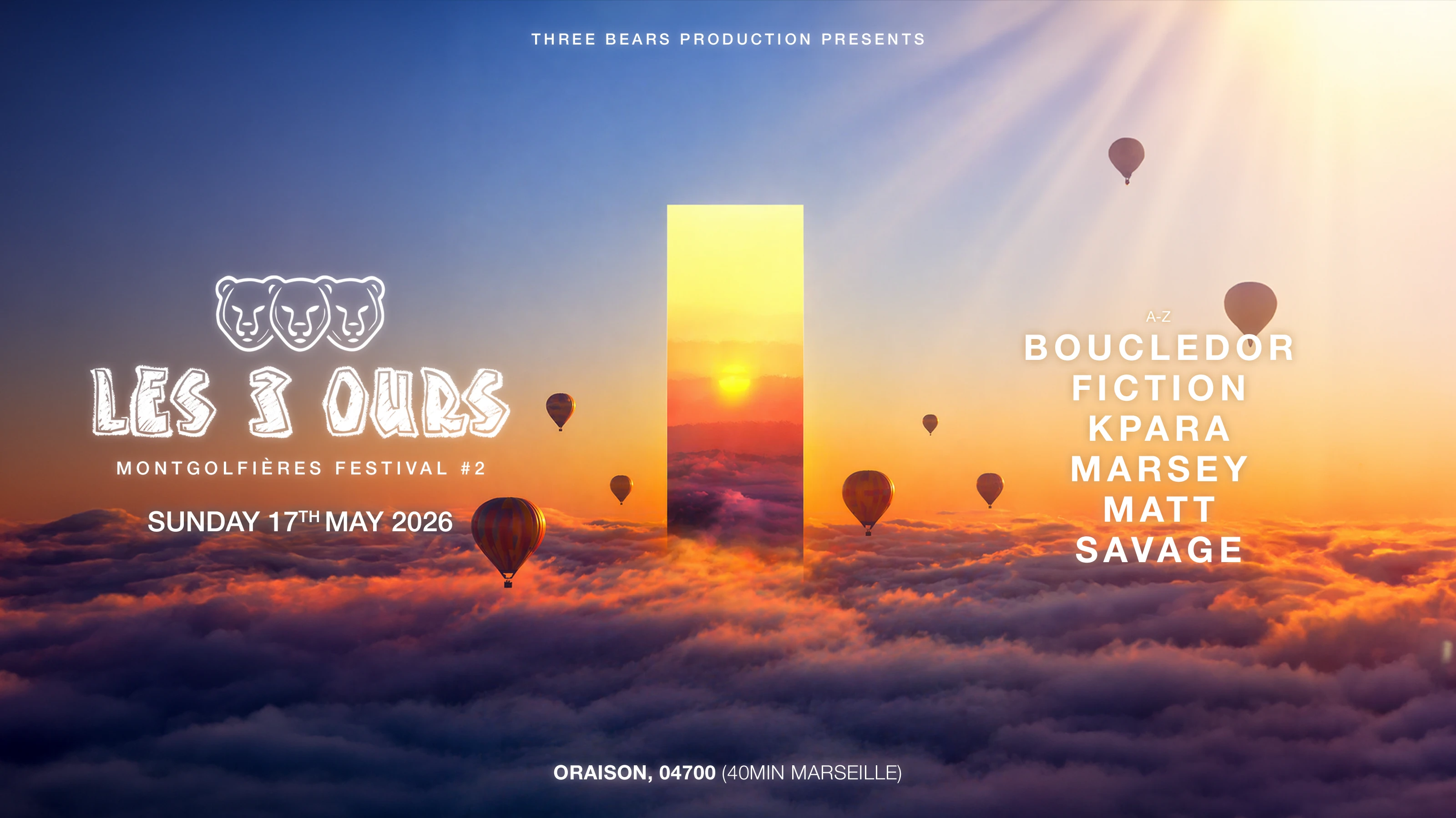 Montgolfiere Festival / Les 3 Ours (2nd Edition)