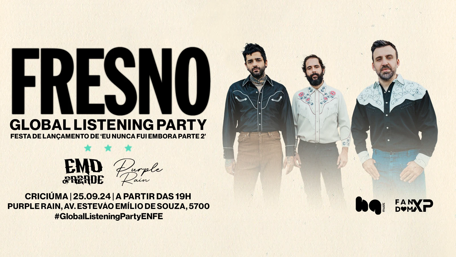 Emo Parade: Enfe Global Listening Party @ Criciúma (Sc)