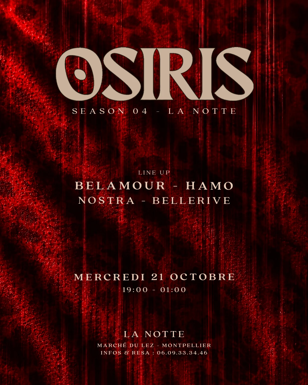 Osiris At La Notte : Bellamour - Hamo - Nostra