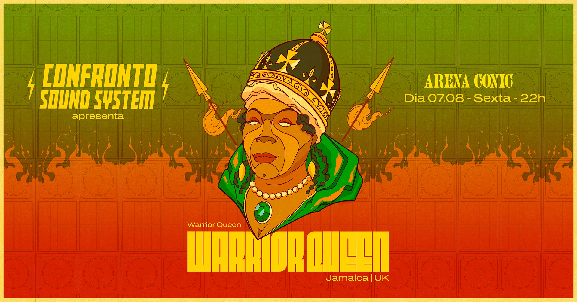 07/08: Confronto Sound System C/ Warrior Queen (Jamaica/Uk)