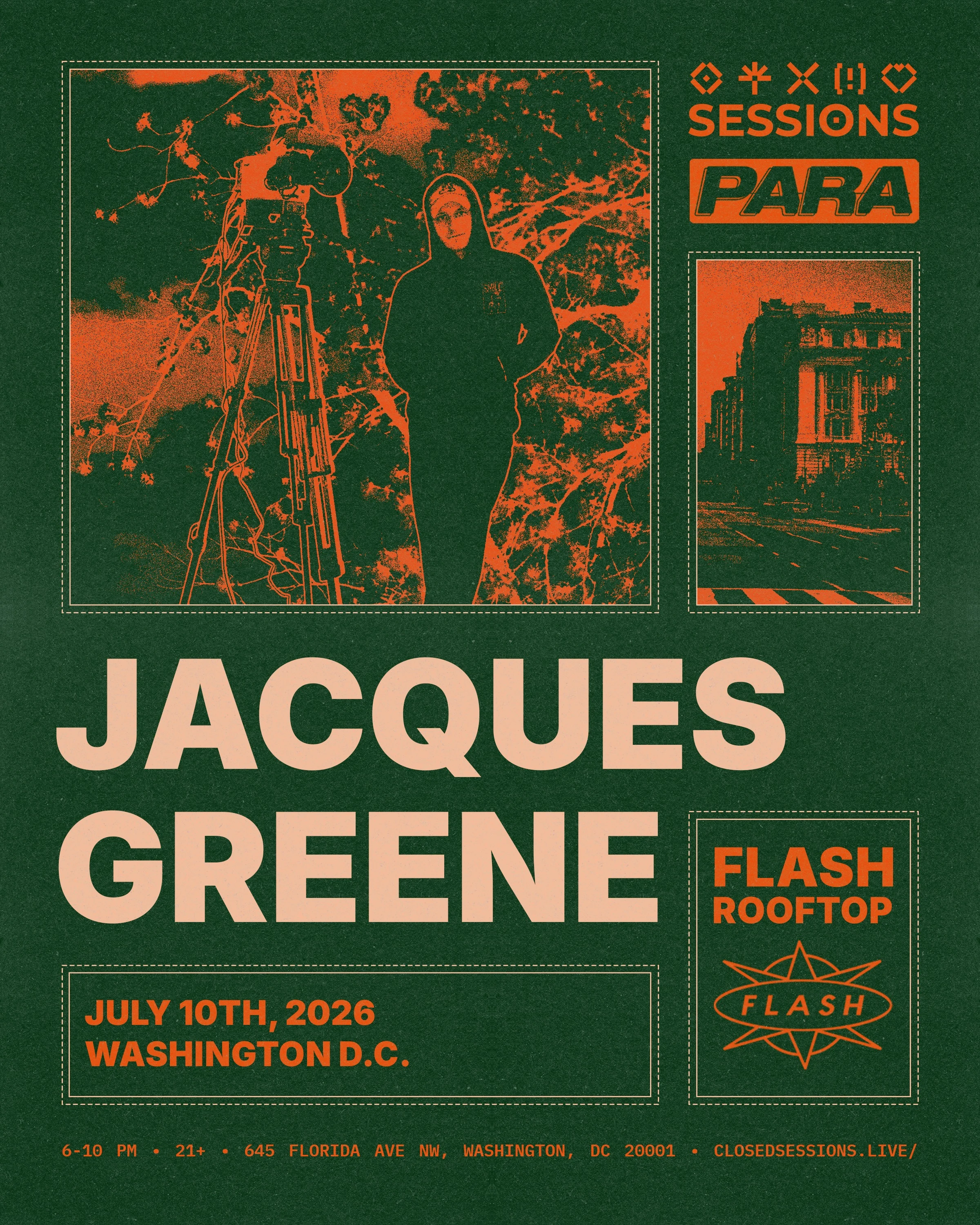 Para + Sessions Present: Jacques Greene