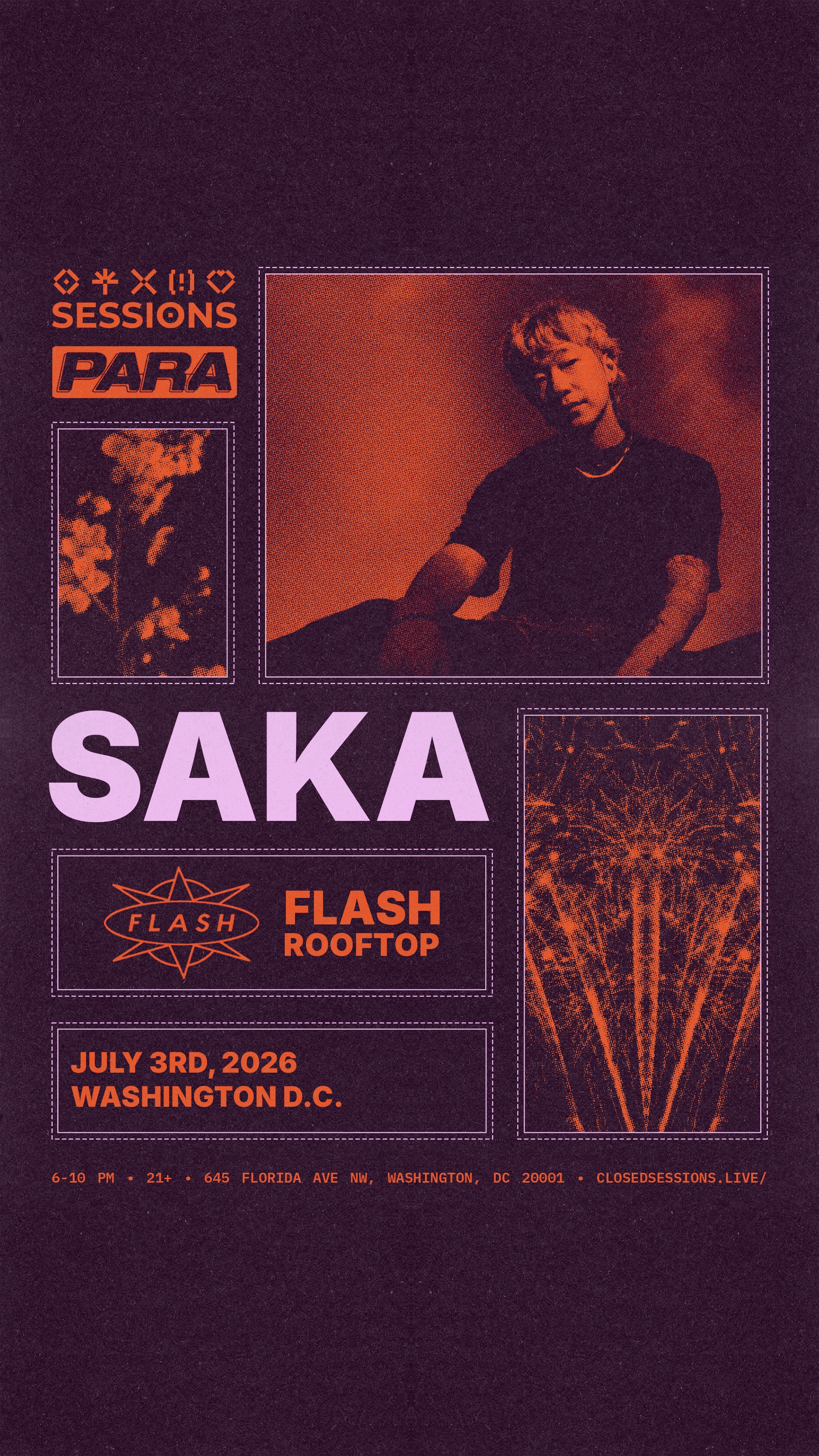 Sessions And Para Present: Saka @ Flash