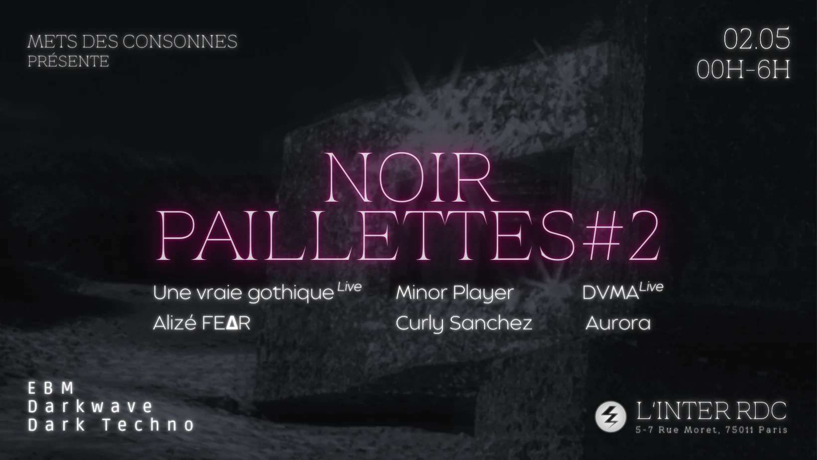 Noir Paillettes#2 By Mets Des Consonnes