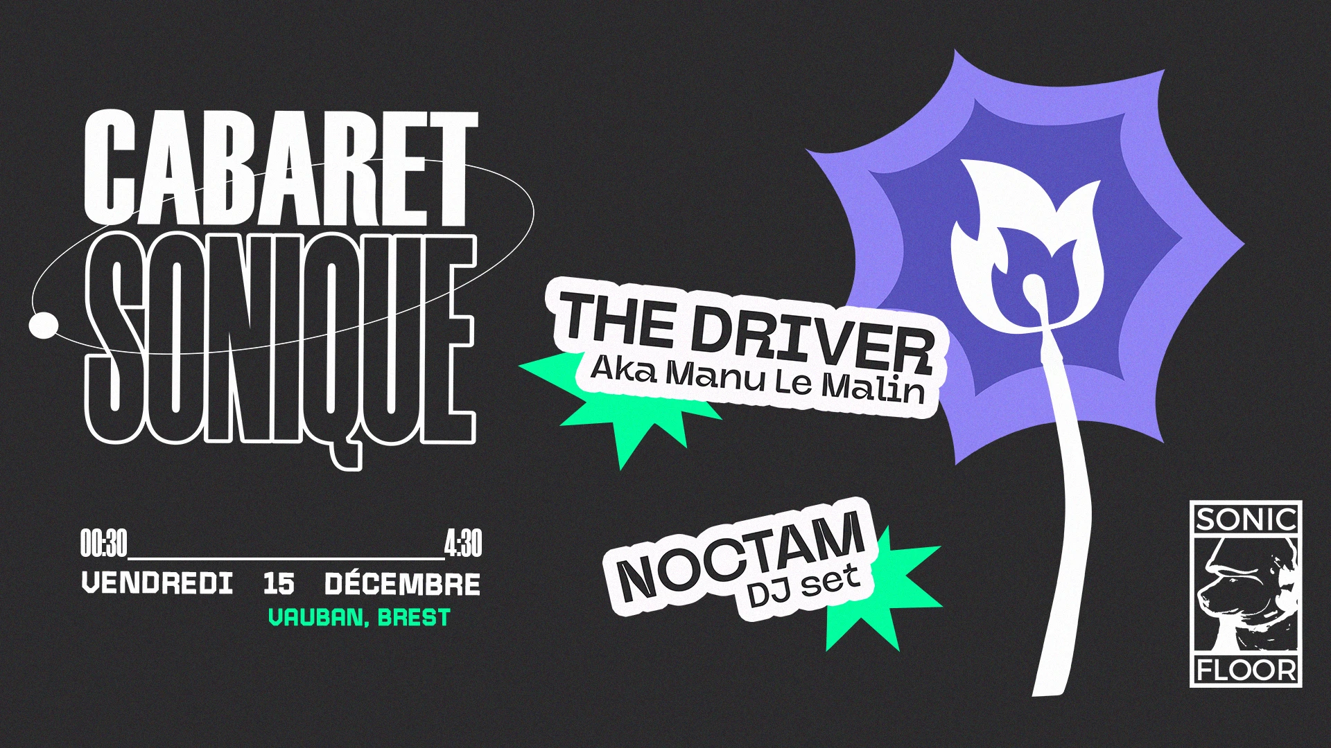 Cabaret Sonique W/ The Driver (Aka Manu Le Malin) • Noctam