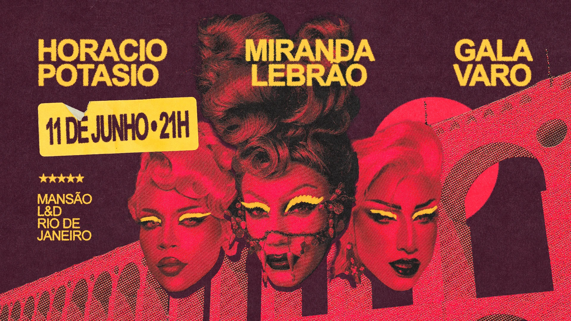 Miranda Lebrão, Gala Varo & Horacio Potasio No Rio