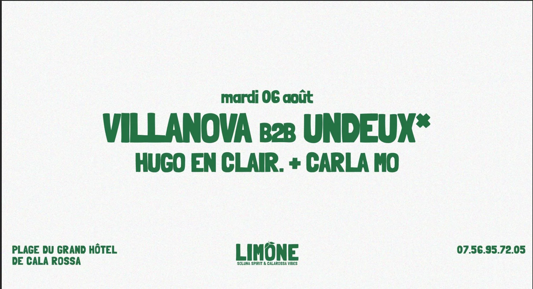 Limone : Villanova B2b Undeux* + Carla Mo