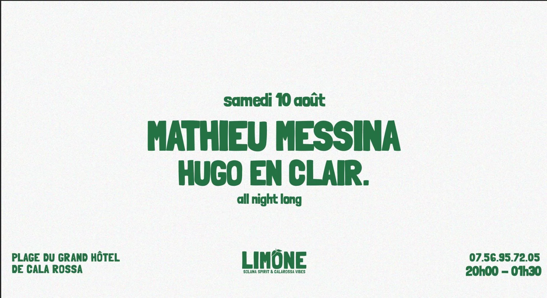 Limone - Mathieu Messina + Hugo En Clair. (All Night Long)