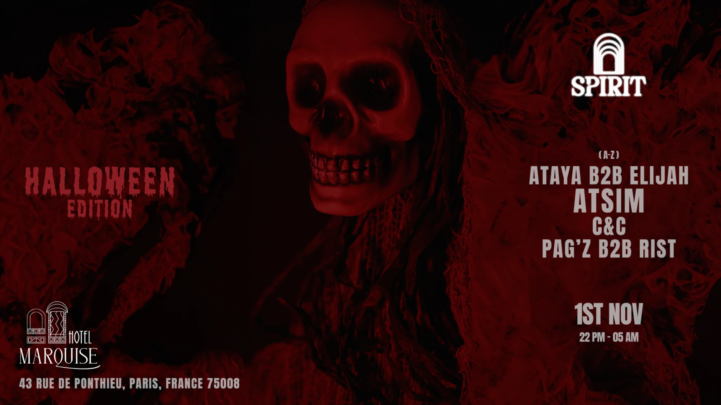 Spirit : Spécial Halloween Edition At @Hotelmarquise