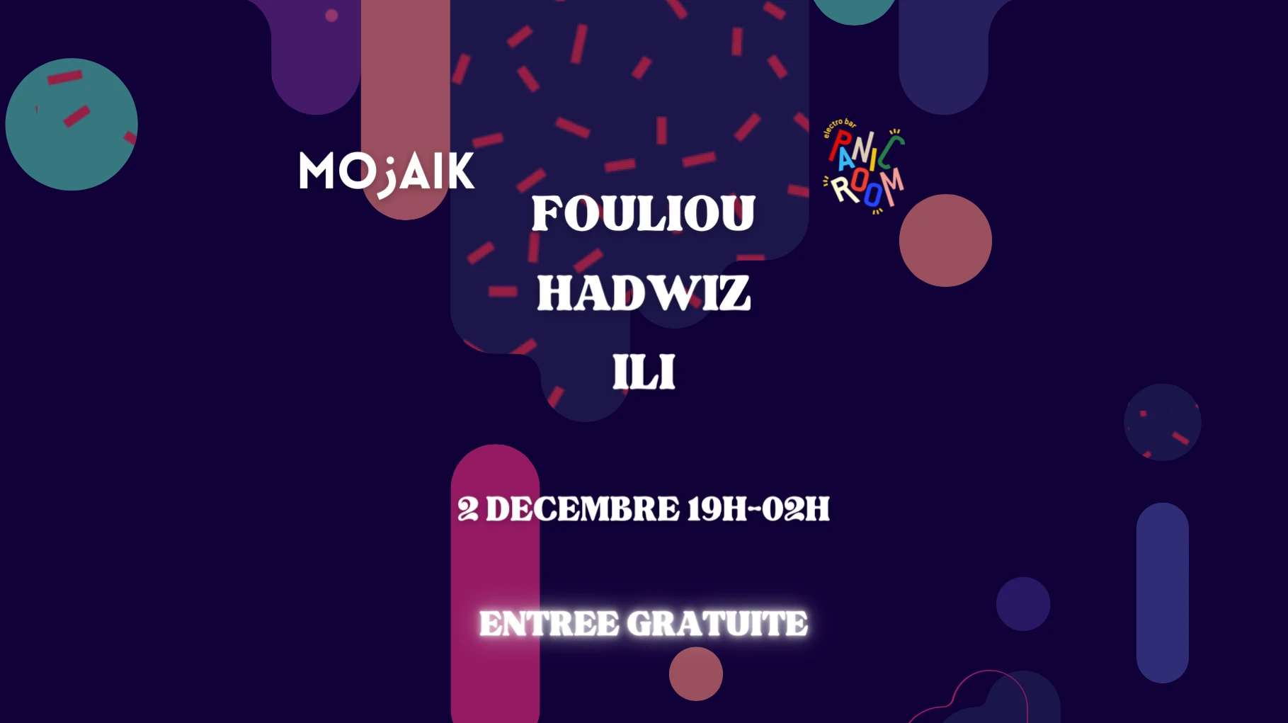 Mozaik Paris X Panic Room (Entrée Gratuite)