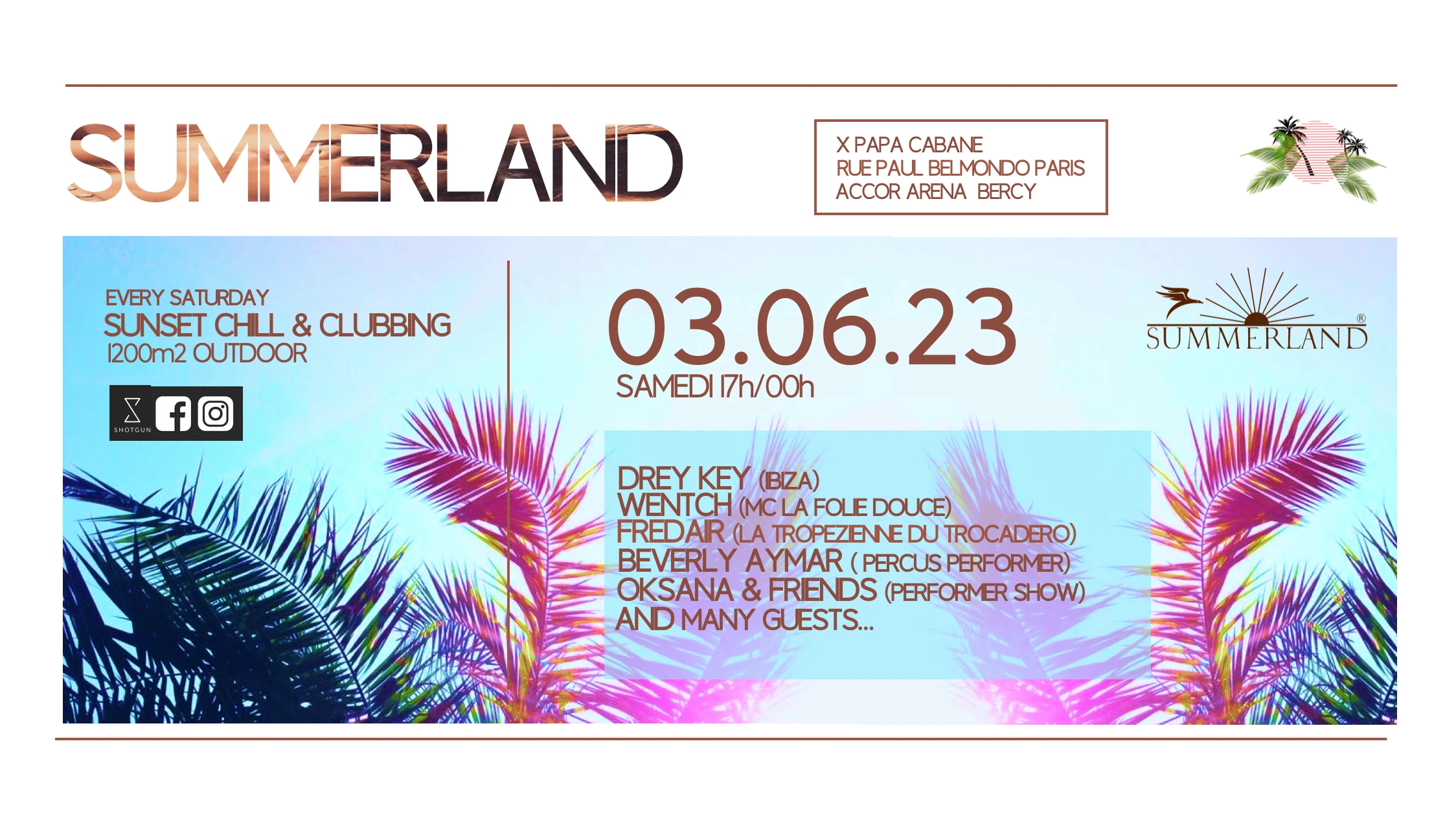 Summerland Paris / Apero Sunset X Clubbing Party Outdoor