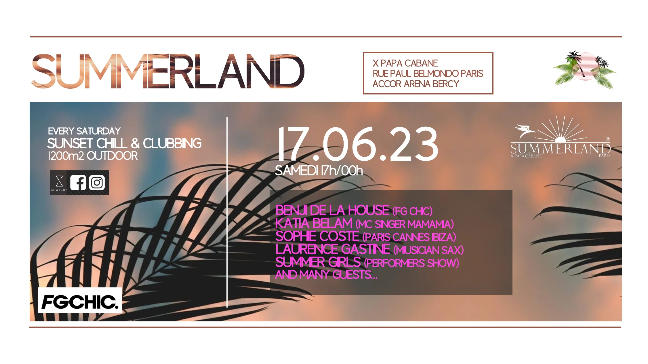 Summerland Paris / Apero Sunset / Clubbing Party Outdoor