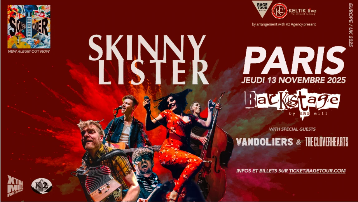 Skinny Lister + The Cloverhearts + Vandoliers
