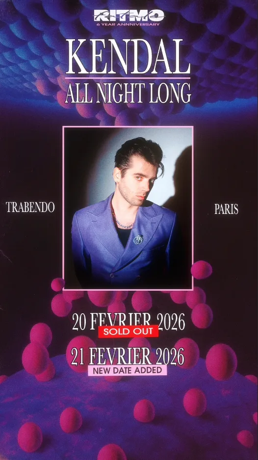 [Sold Out] Ritmo Fatale : Kendal All Night Long (Nuit 2)