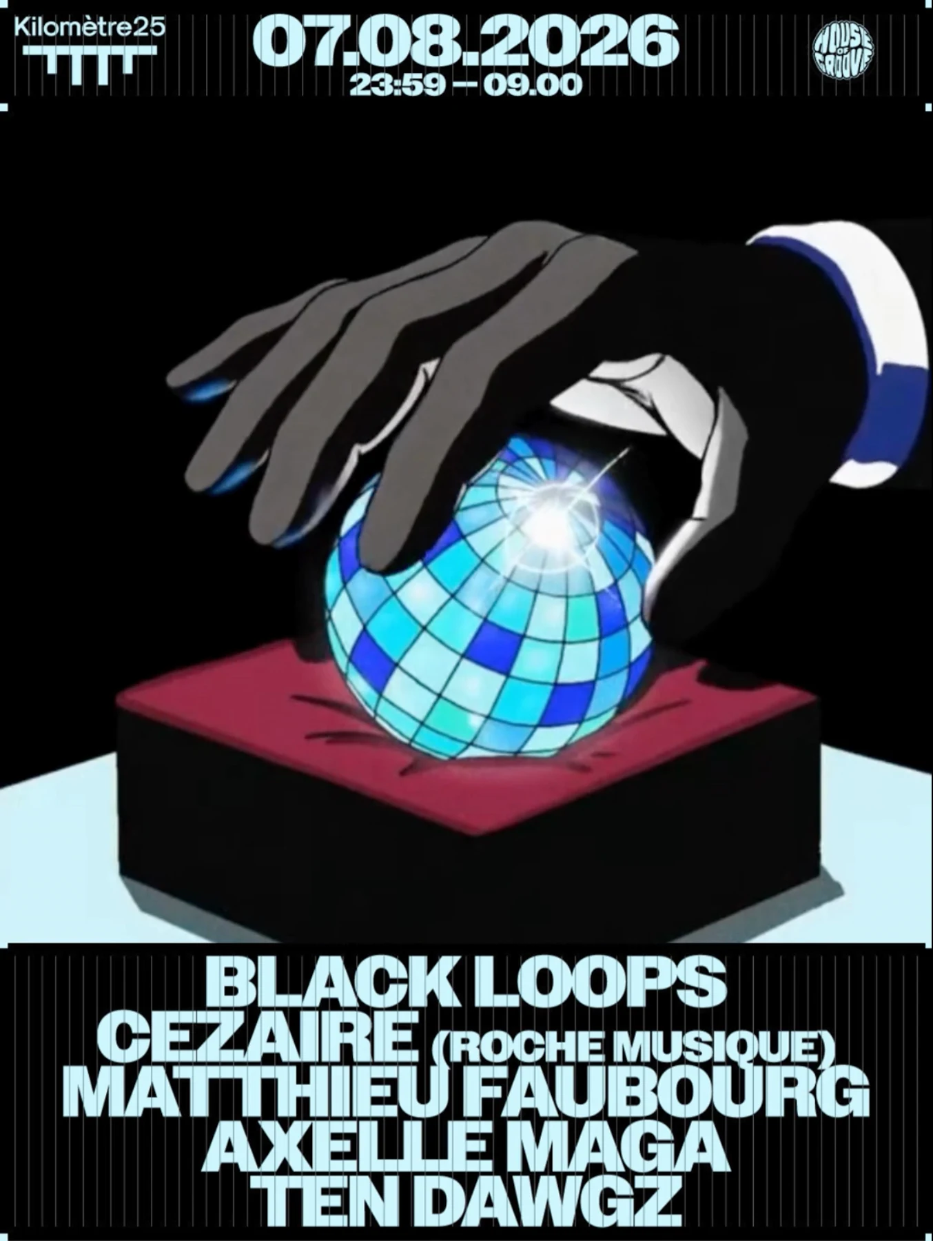 Open Air House Of Groove : Black Loops, Cezaire, M.Faubourg