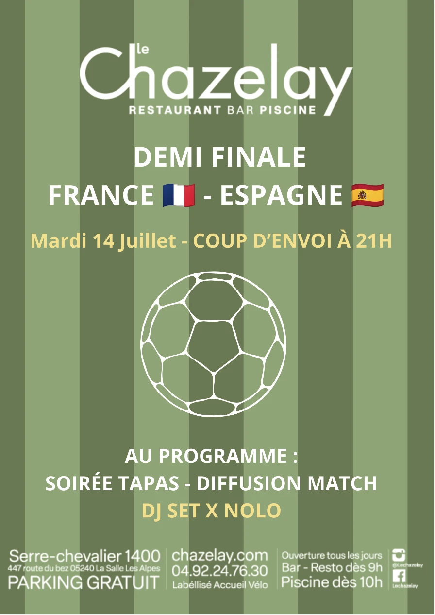 Soirée 1/2 Finale Coupe Du Monde : Tapas, Match Et Dj Set !