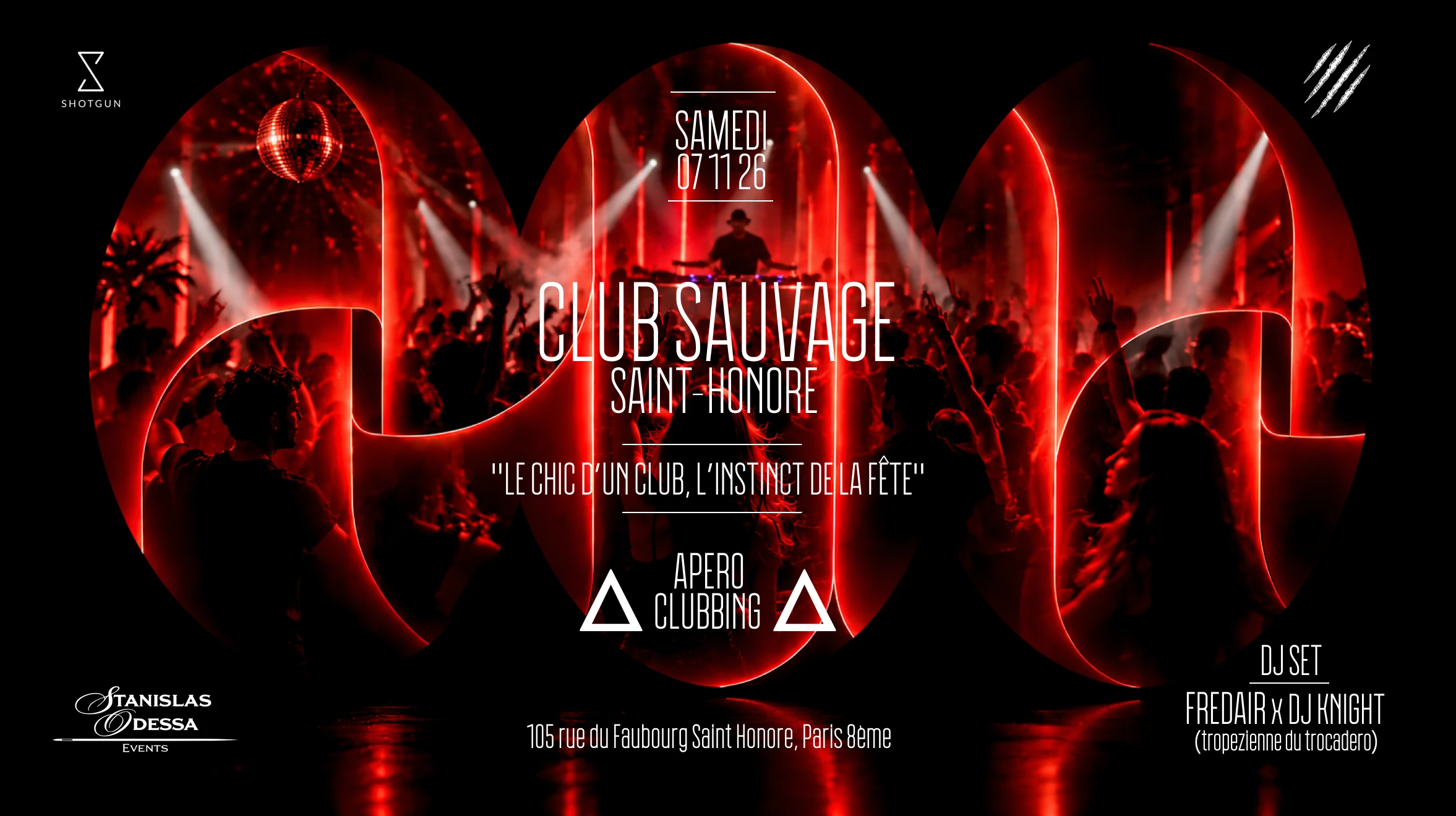 Club Sauvage Saint Honore || Apero Early Clubbing