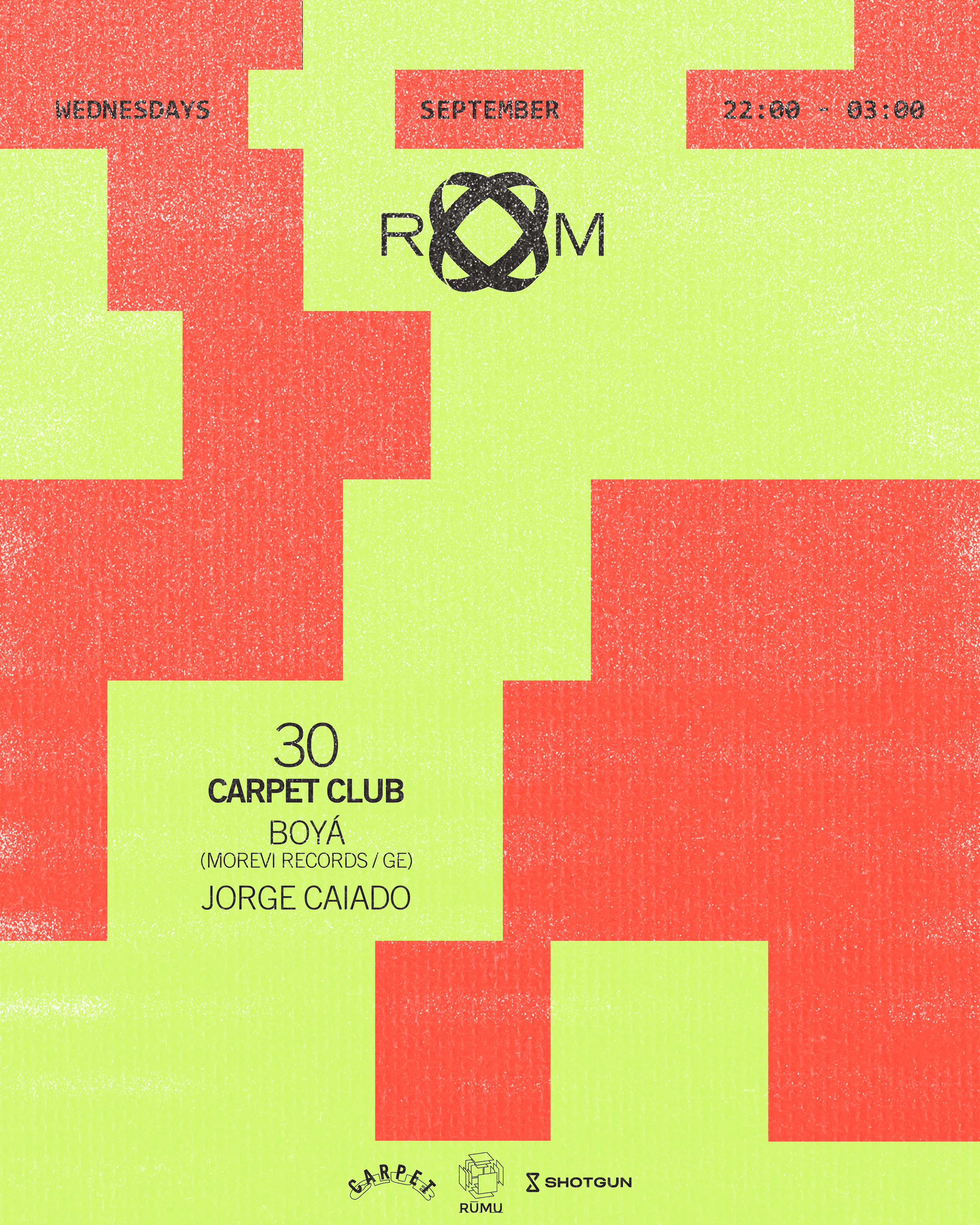 Room: Carpet Club W/ Jorge Caiado & Boyá (Morevi Records/Ge)