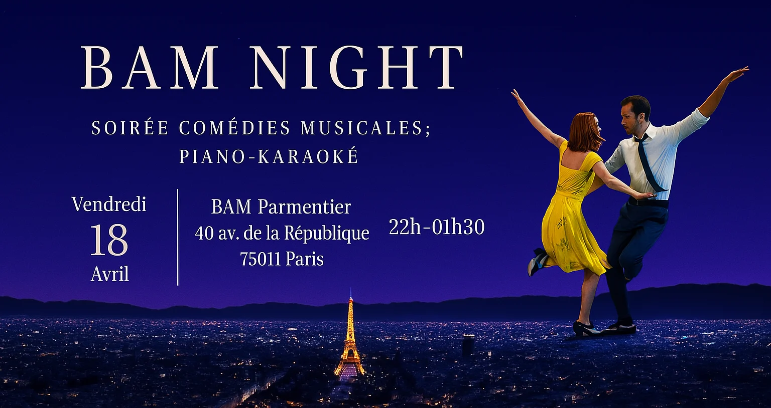 Bam Musical Night: Piano-Karaoké & Party
