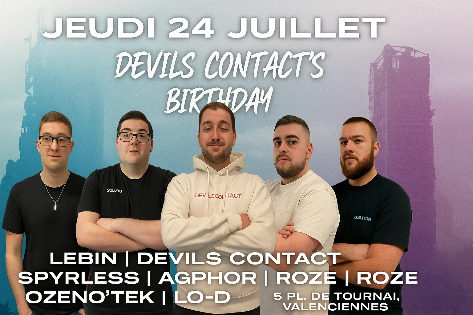 Jeudi 24 Juillet – Birthday Devils Contact
