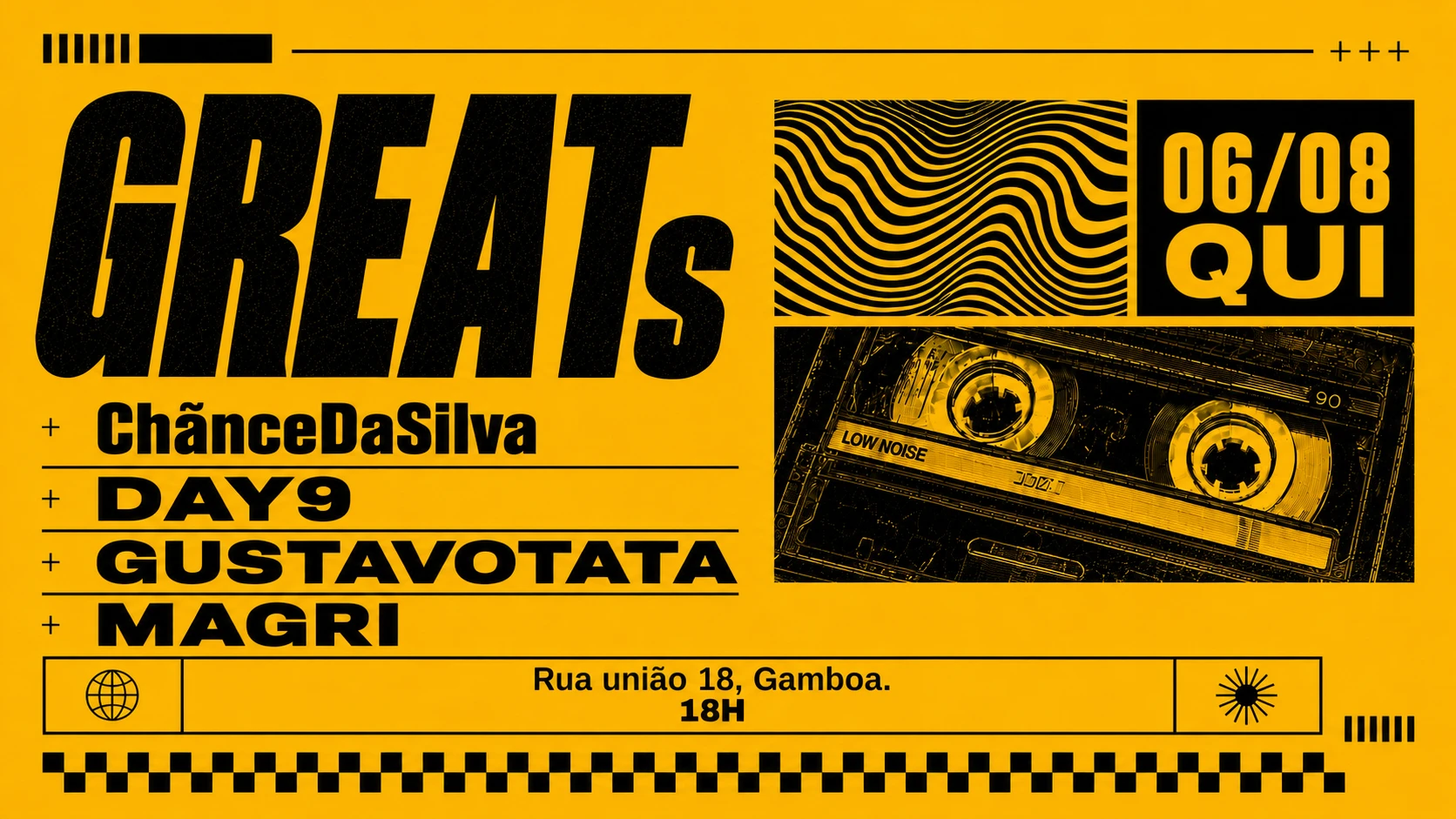 Greats No Baiúca | Qui 06/08