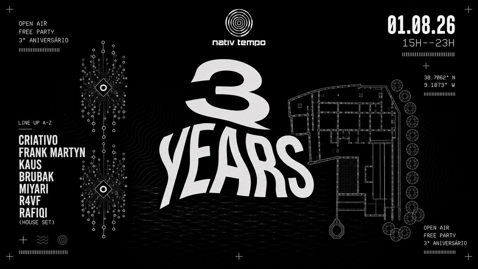 Nativ Tempo 3 Years - Free Party - Open Air