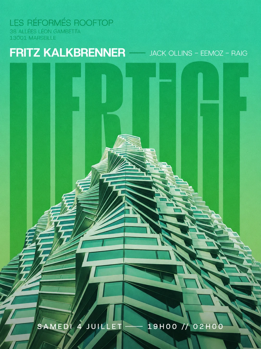 Vertige IV - Rooftop Les Réformés Invite Fritz Kalkbrenner