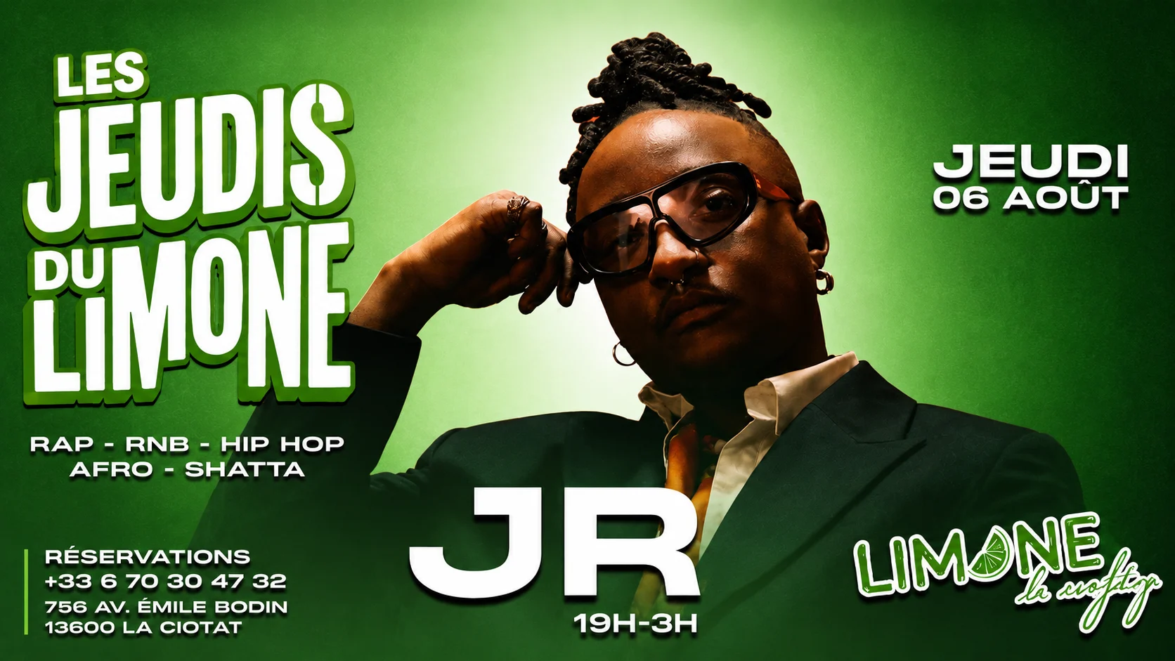Jeudi 6 Aout - Les Jeudis Du Limone 19h -03h