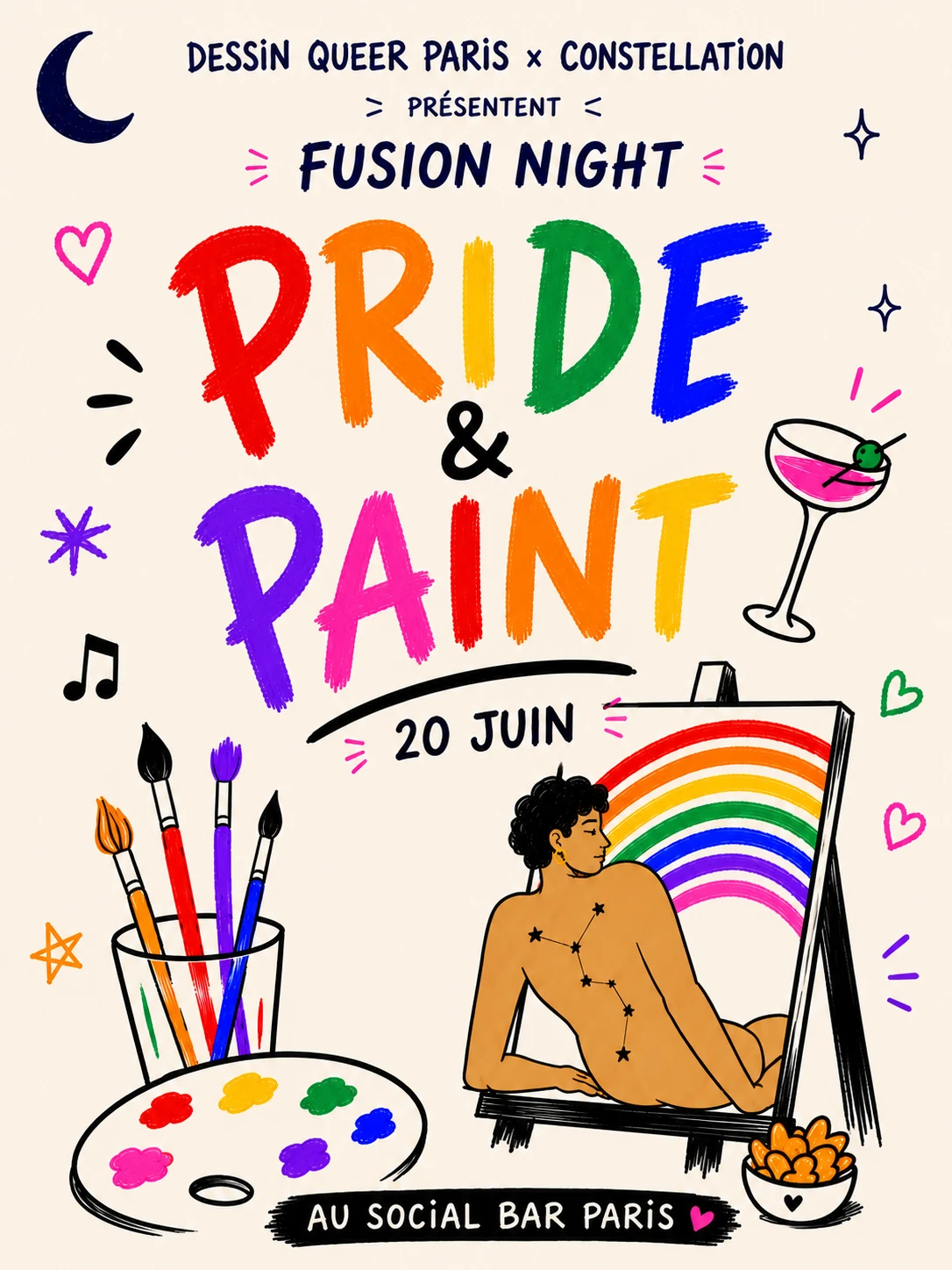 Pride & Paint Fusion Night