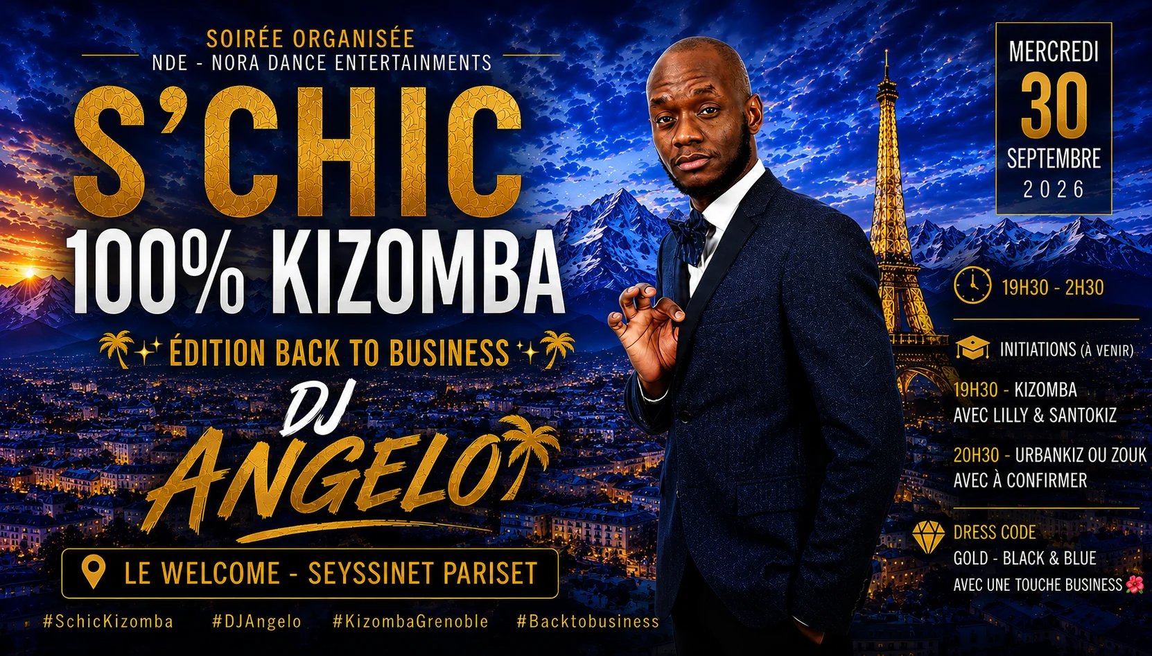 Soirée S'chic 100% Kizomba*Back To Business*Dj Angelo