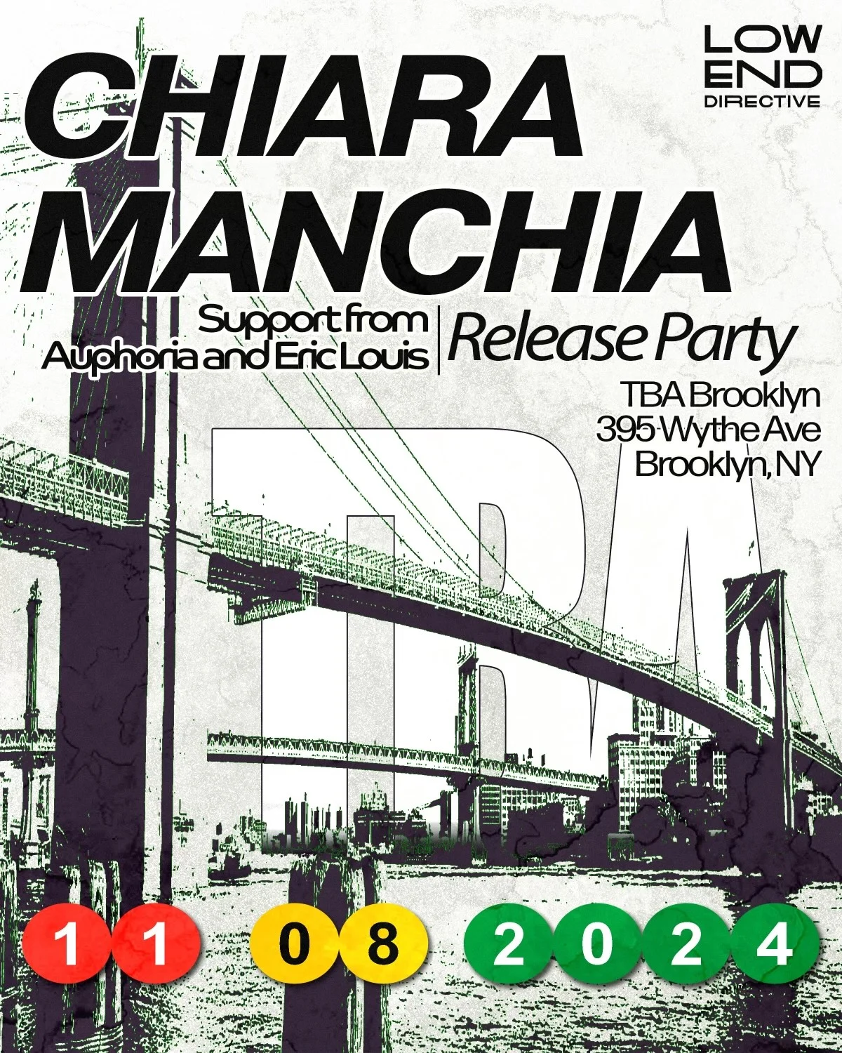 Low End Directive: Chiara Manchia, Auphoria, Eric Louis