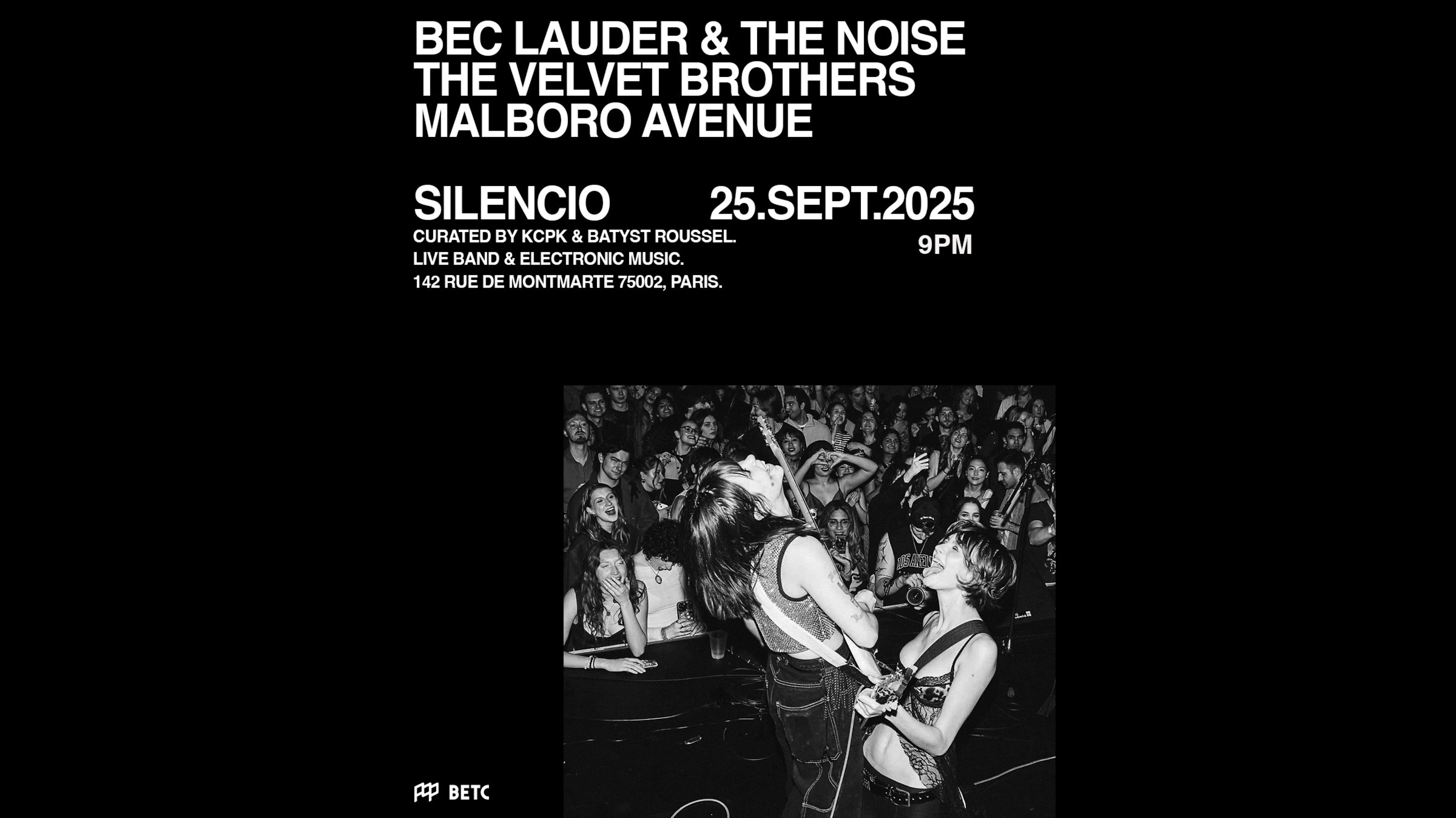 Bec Lauder & The Noise The Velvet Brothers Malboro Avenue