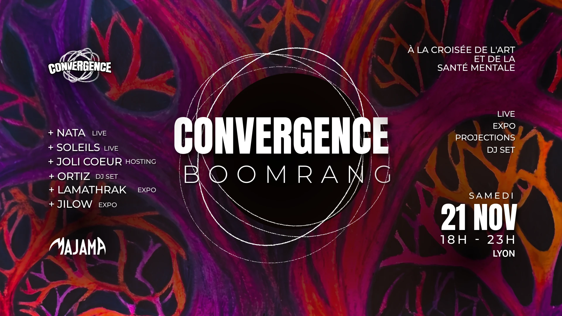 Majama - « Convergence » : Live, Expo, Projection + Djset