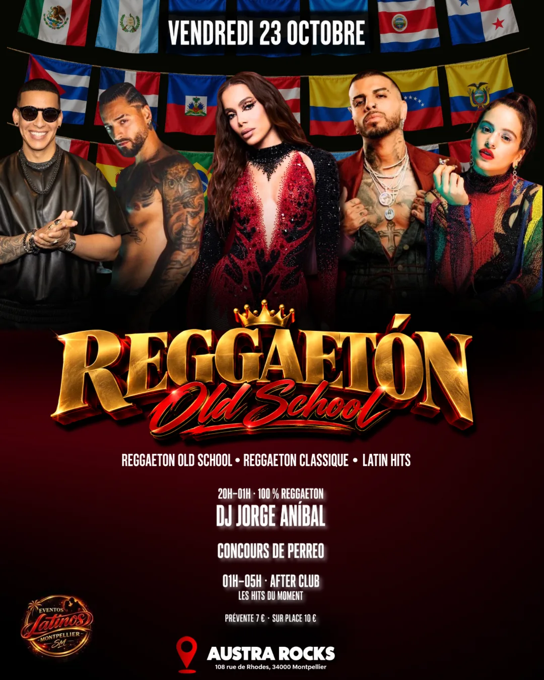 100% Reggaeton • Vendredi 23 Octobre 📍 Club Austra Rocks