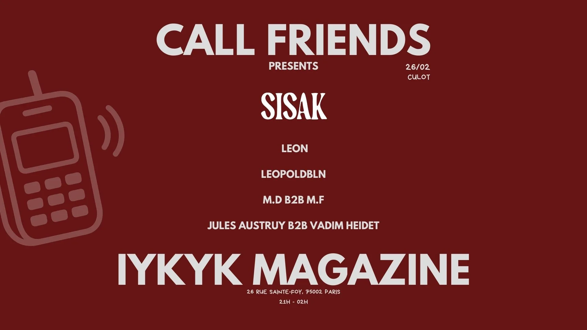 Call Friends X Iykyk