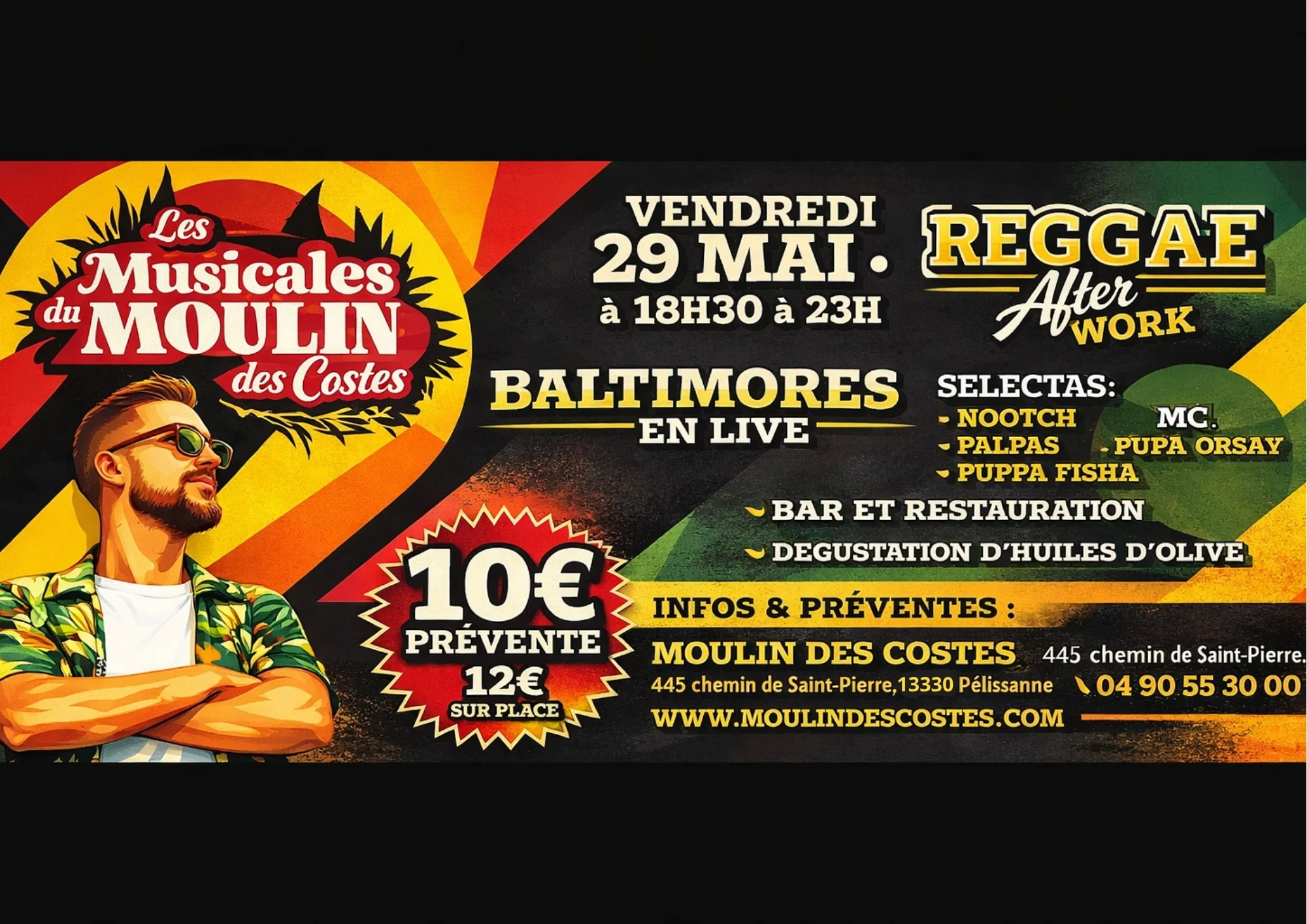 Les Musicales Du Moulin - Soirée Reggae