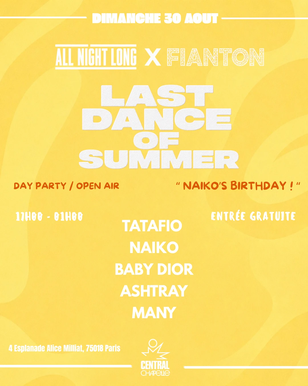 All Night Long X Fianton Last Of Summer — Central Chapelle