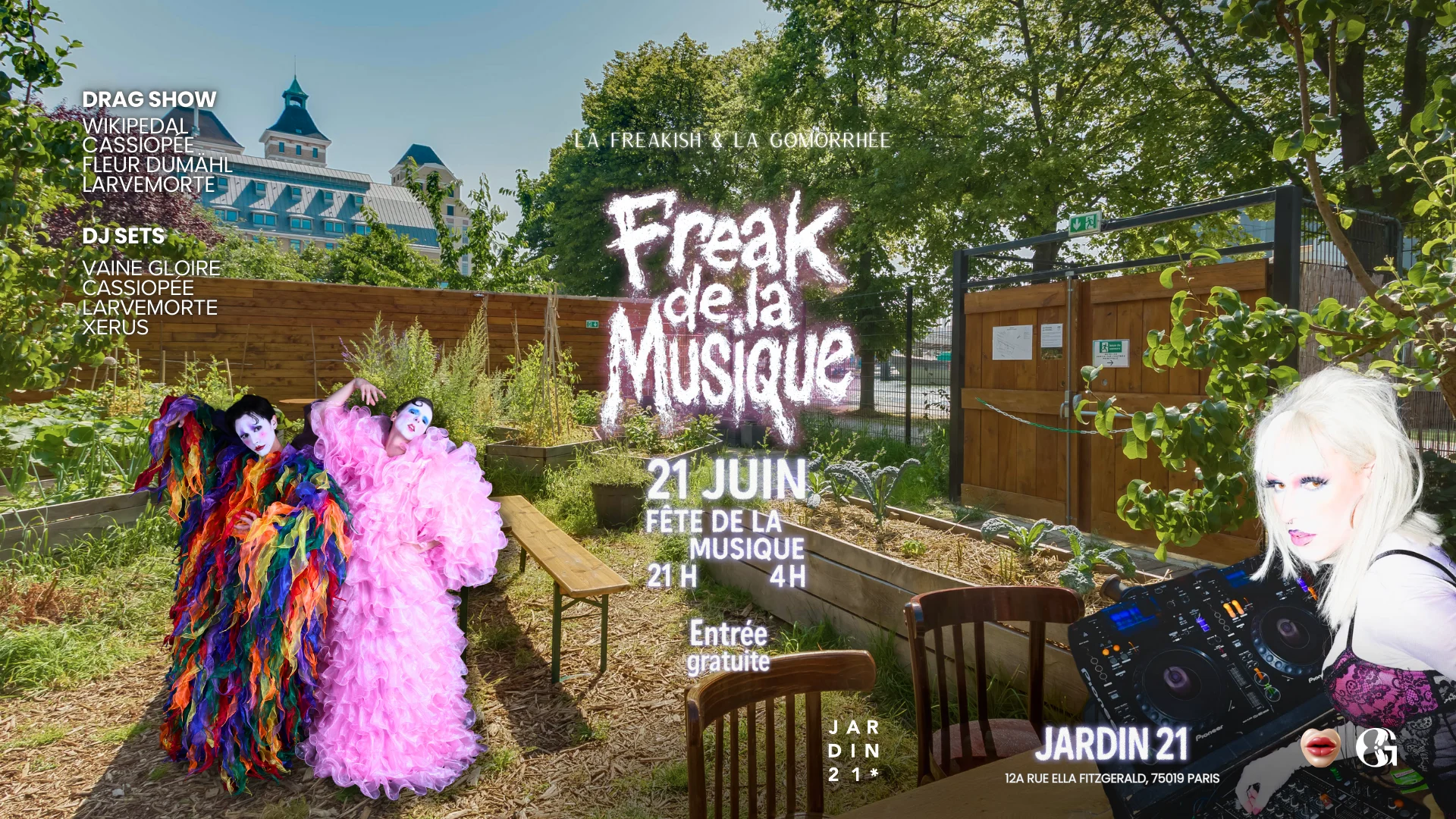 Freaks De La Musique X Jardin 21 - Open Air