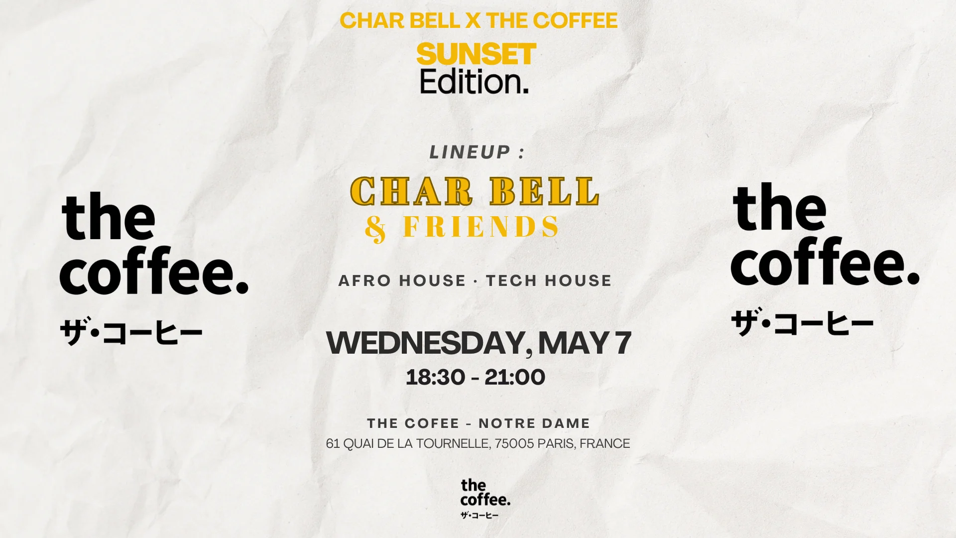 Char Bell X The Coffee: Sunset Edition