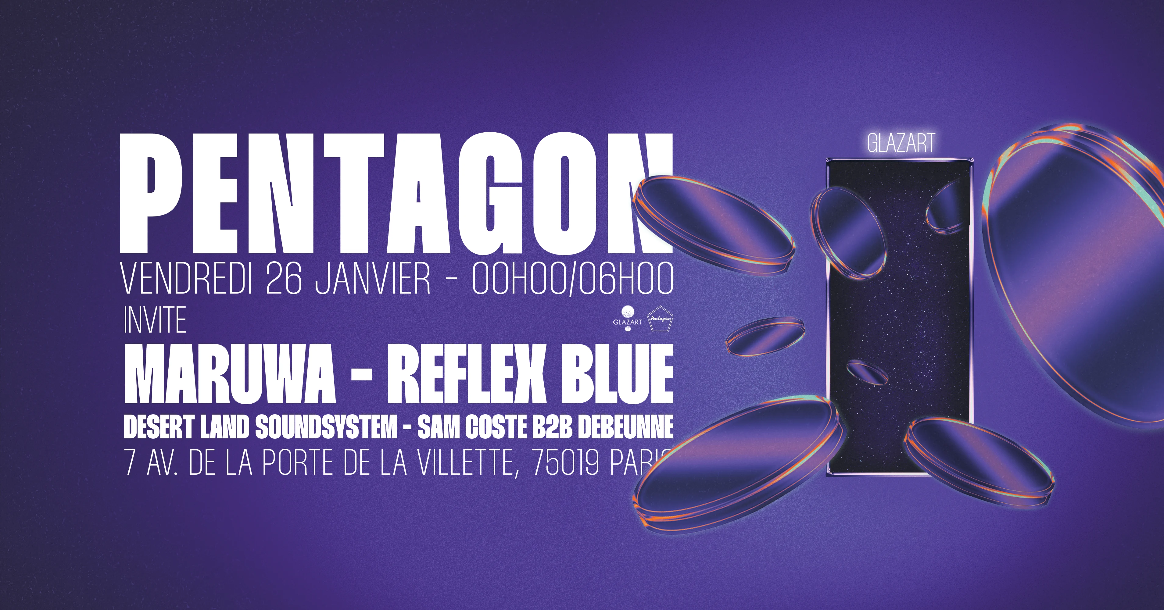 Pentagon X Glazart : Maruwa, Reflex Blue, Desert Land & More