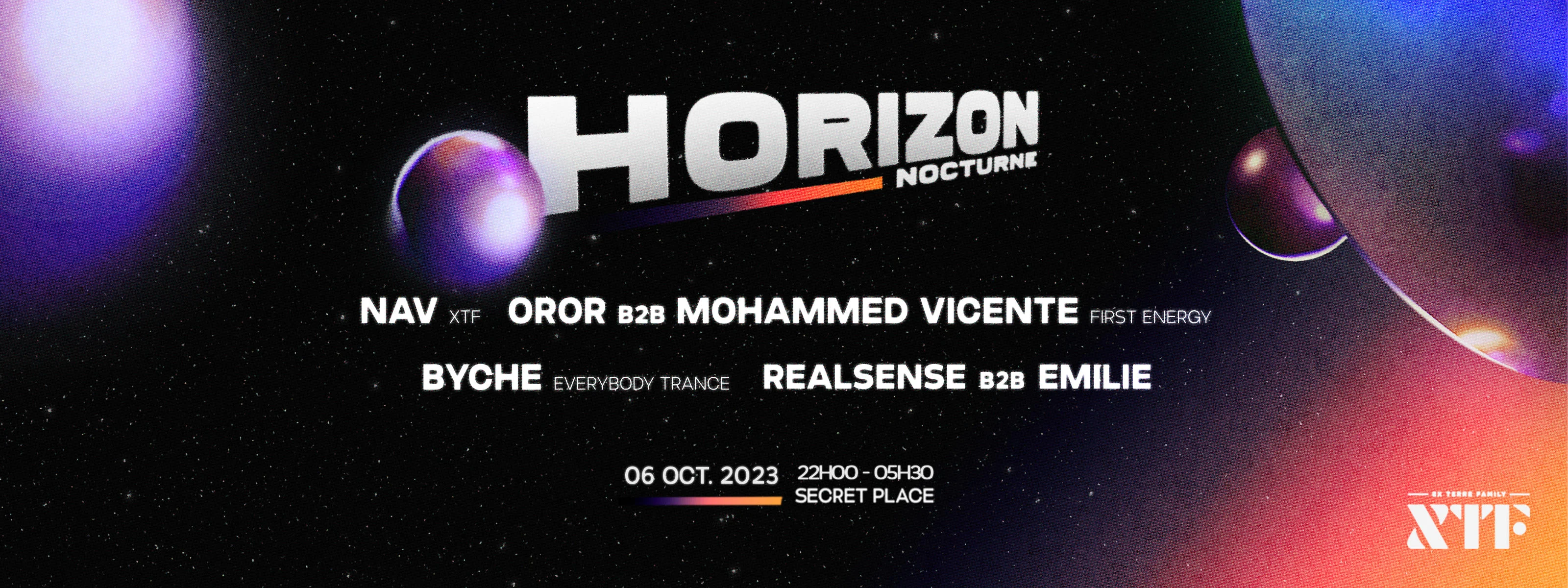Horizon Nocturne : Byche, Oror B2b Mohammed Vicente, Nav...