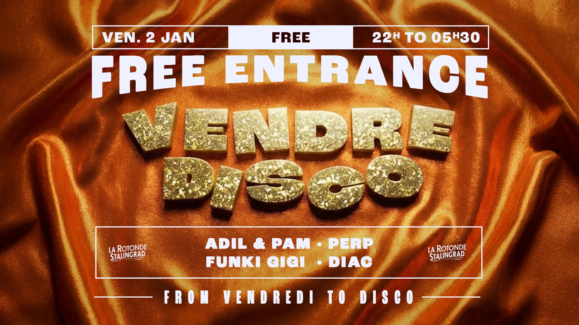 Vendredisco · Free Disco-Funk Night